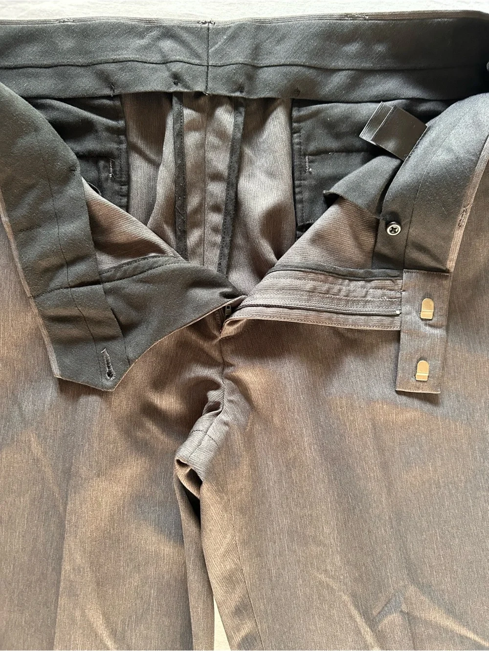 Kenneth Cole Reaction Dress Pants Mens Gray ~38x32 Flat Front Career